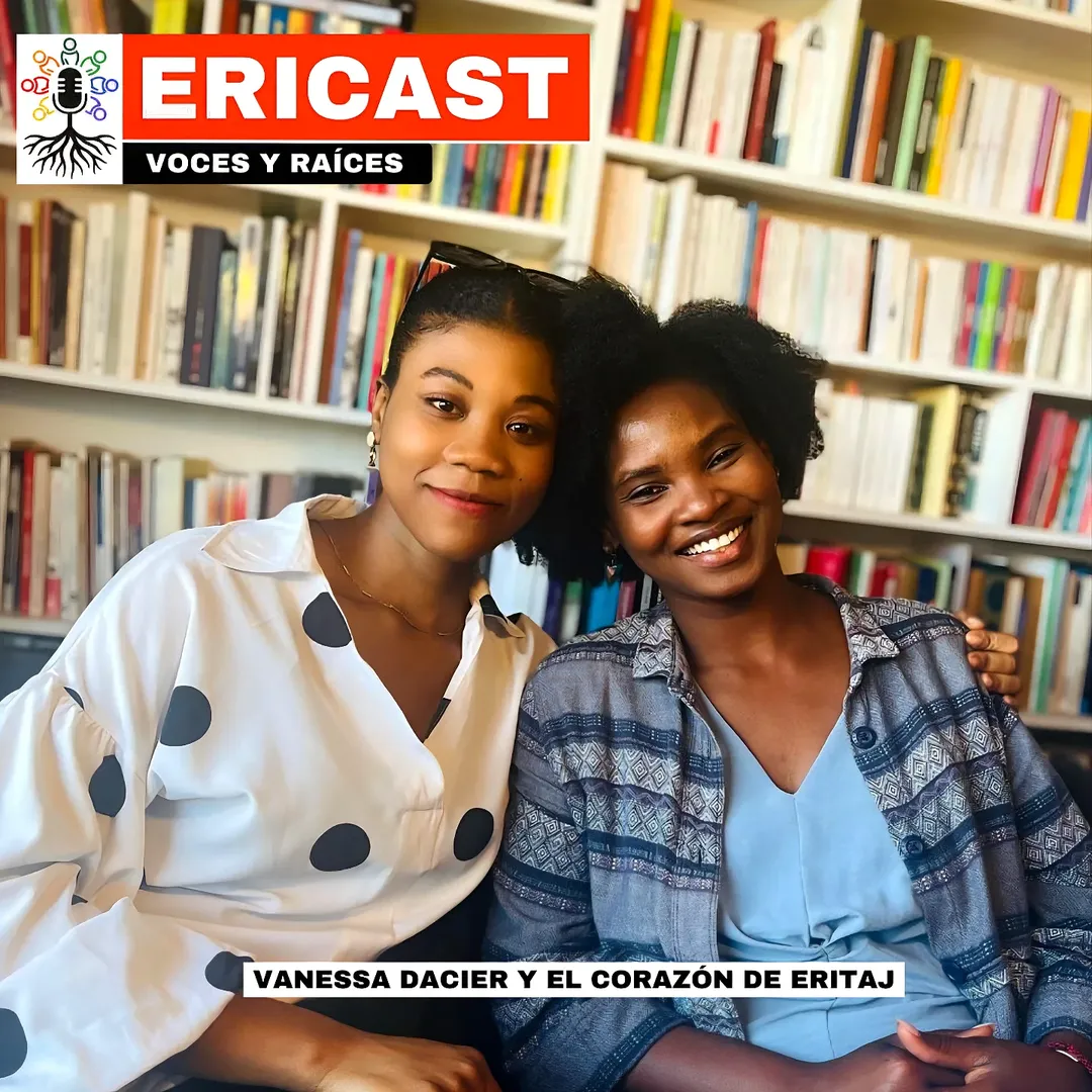 Foto de Laisouche con Vanessa Dacier en Podcast Eircast 